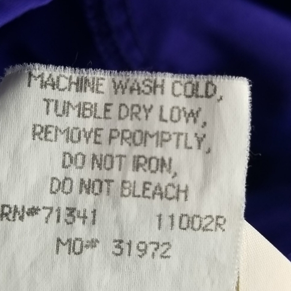 VTG LL BEAN Girls Purple Hooded Windbreaker Medium - Picture 9 of 9